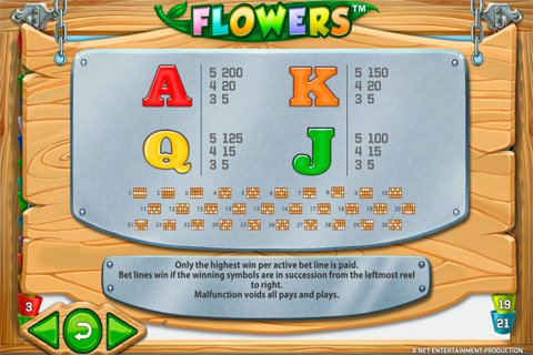 Flowers paytable-4